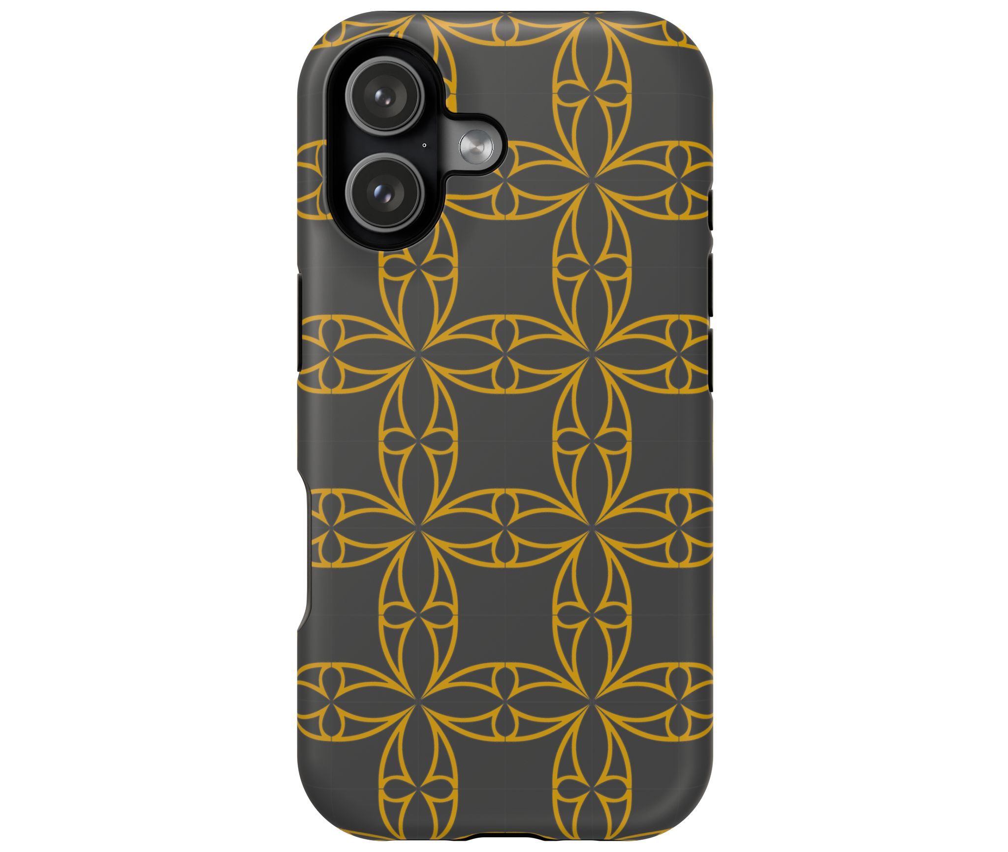 Gold Geometric Pattern Magnetic Impact-Resistant Phone Case
