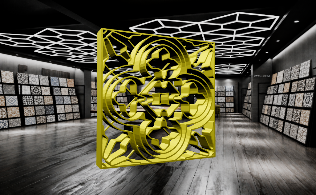 The mold used to make handmade tiles is a 3D printable STL file. (Digital Product)