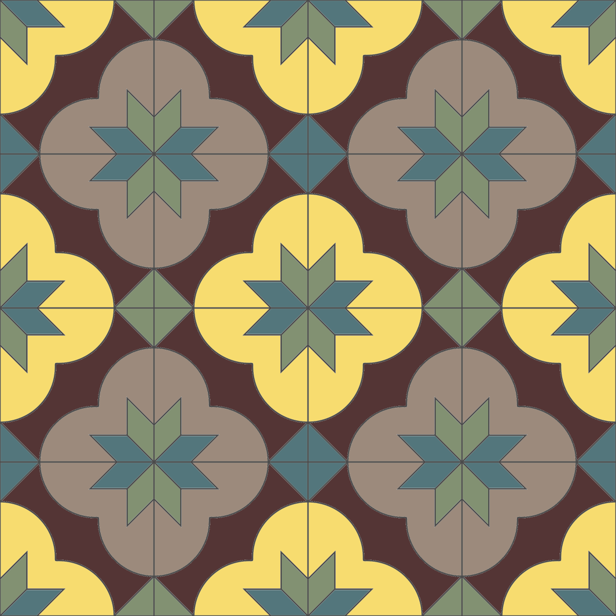 Art Deco Tile Mold STL File (Digital Product) - Image 3