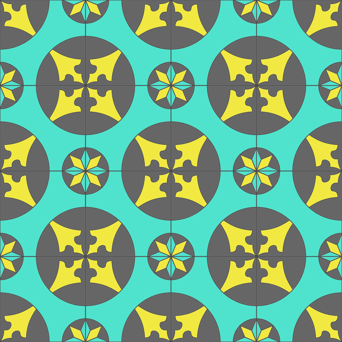 Retro Patterned Tile | Ottoman Palace Tile Decoration (Digital Product) - Image 3